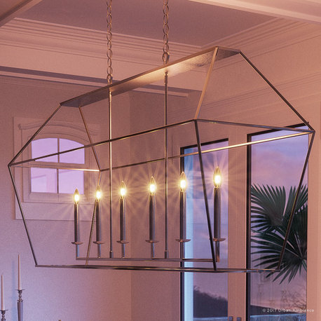 Luxury Colonial Nickel Diamond Cube Chandelier, UQL2066, Charleston Collection