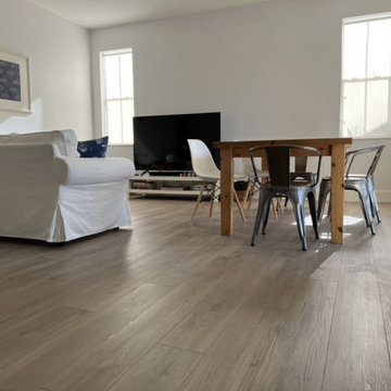 Reflooring at Weston. Vinyl installation