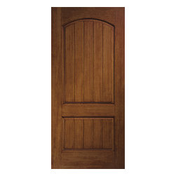 Pella&reg; Architect Series&reg; plank 2 panel arch entry door - Front Doors