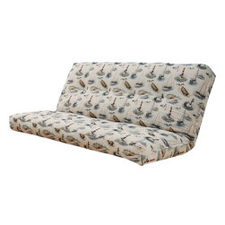 Series Futon Mattress with premium Cover in Boating - Futon Mattresses