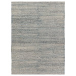 Jaipur Living - Jaipur Living Crispin Indoor/ Outdoor Solid Area Rug, Blue/White, 2'x3' - Contemporary and versatile, the eco-friendly Rebecca collection offers a sophisticated, solid design to high-traffic areas and outdoor spaces. The Crispin area rug delivers a fresh accent to patios, kitchens, and dining rooms with its ultra-durable PET yarn handwoven construction. The striated tones of blue and white lend a bright and airy look to any home.