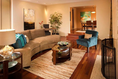 Living room - contemporary living room idea in San Diego