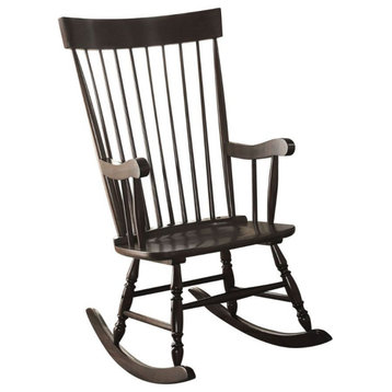 Wooden Rocking Chair, Black