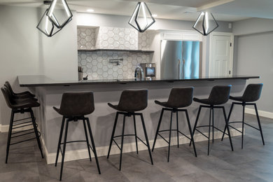 Inspiration for a modern home design remodel in Other