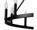 Canyon Home 12-Light Chandelier Wagon Wheel, 37” Wide, Matte Black Steel