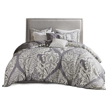 100% Cotton Printed 6pcs Duvet Set, MP12-477