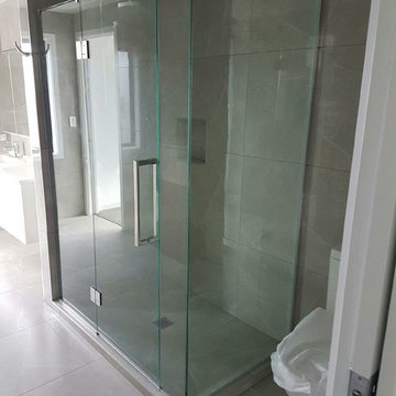 Frameless Glass shower Installation