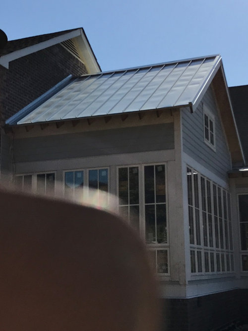 Dents in brand new metal roof. Help!