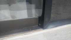 Sliding door leaking at bottom sill