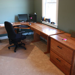Desk- Cherry - Desks And Hutches