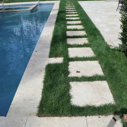 Ivory Travertine Project in Manhasset - Landscaping Stones And Pavers