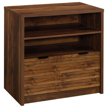 Sauder Harvey Park Engineered Wood Lateral File Storage Cabinet in Grand Walnut