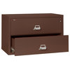 Fireking Fireproof Lateral File Cabinet, 2 Drawers, Brown