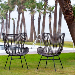 Riviera Maison Carolina Pot Wing Chair Black - Products