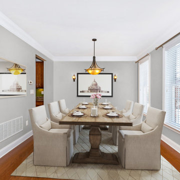 Same Dining Room Staged Multiple Ways