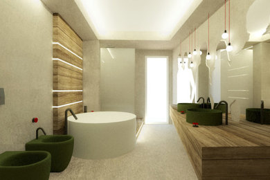 Design ideas for a bathroom in Catania-Palermo.