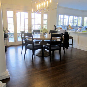 LAUREL HOLLOW RESTORATION: CUSTOM JACOBEAN/GREY BLEND AND BONA TRAFFIC HD SATIN