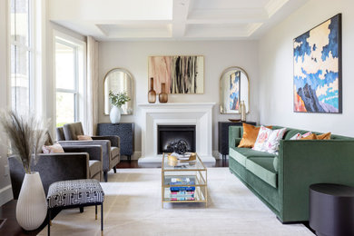 Inspiration for a transitional living room remodel in Vancouver