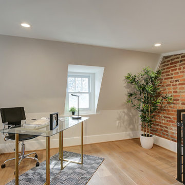 Basement remodel with bedroom space, closet space, living area, Irving
