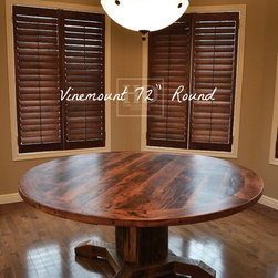 Round Reclaimed Wood Tables - Products