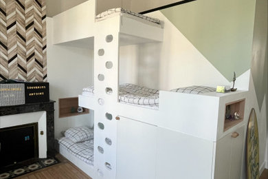 Idées déco pour une chambre d'enfant moderne.