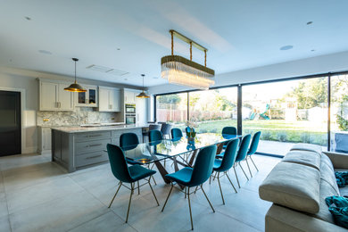 Dining room in London.