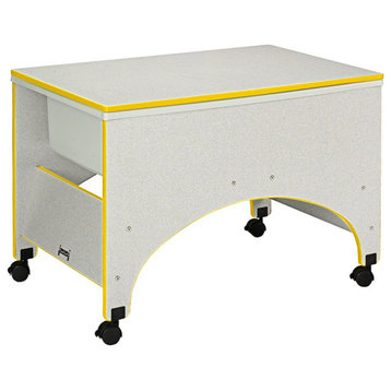 Rainbow Accents Space Saver Sensory Table - Yellow
