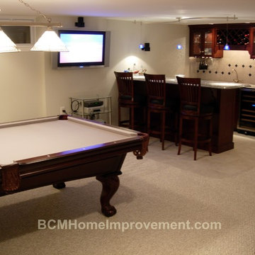 Finished Basement with Bar