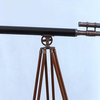 Floor Standing Antique Copper Leather Griffith Astro Telescope 65''