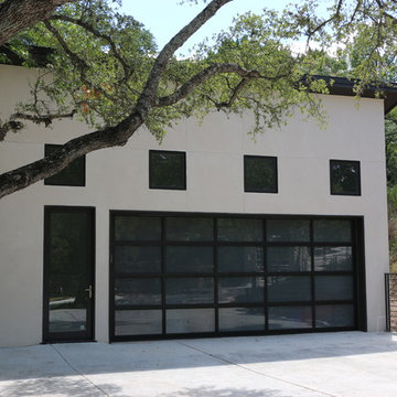 Full-view overhead garage doors
