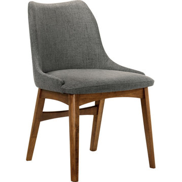 Azalea Dining Chair (Set of 2) - Walnut, Charcoal