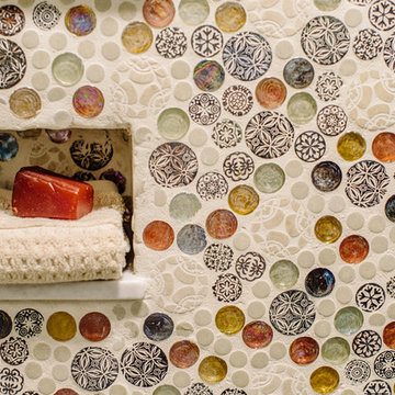 Guest Bath with Out of the Ordinary Tiles