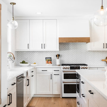 Greens & Chocolate Kitchen Design + Remodel