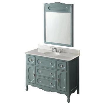 48  inch Cottage-Style Knoxville Bathroom Sink Vanity With Mirror