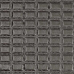Lustrell Grid Gunmetal - Upholstery Fabric
