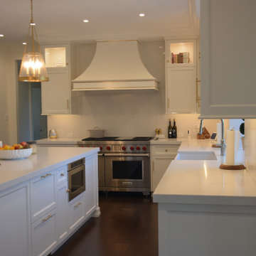 Luxury Custom Kitchen Renovation With Brass Inlays & Hidden Butler Pantry | Cali