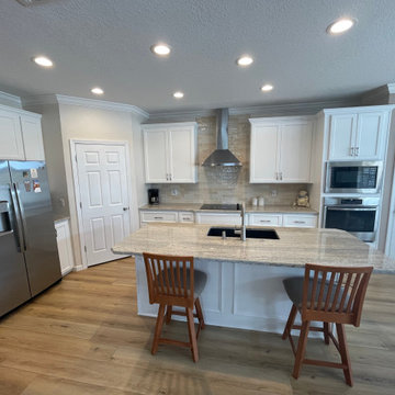 Mobile Home Kitchen Remodel Done With Cabinet Refacing