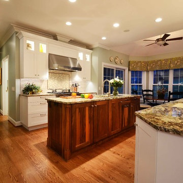 White and Walnut