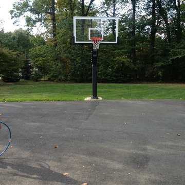 Kristen F's Pro Dunk Platinum Basketball System on a 50x30 in Randolph, NJ