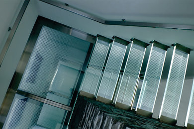 Illuminated Glass Staircase
