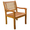 Royal Tahiti Bar Harbor Set of 2 Arm Chair,Brown Stain