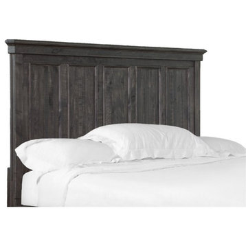 Bowery Hill Modern Wood Queen Panel Headboard in Gray Finish