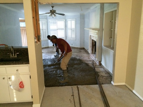 filling in sunken living room