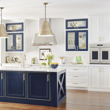 blue kitchen