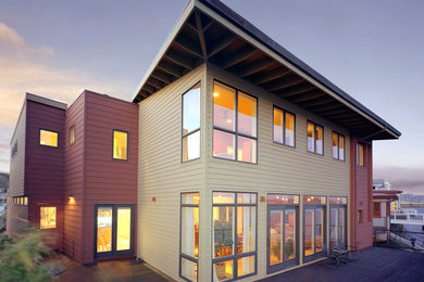 Example of a trendy exterior home design in Seattle