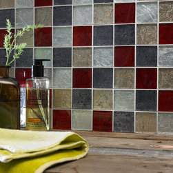 Essence Glass Mosaic Tiles Kitchen Splashback - Walls and Floors - Wall And Floor Tile