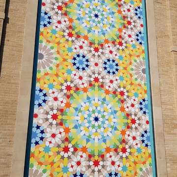 Very large Morrocan geometric composition