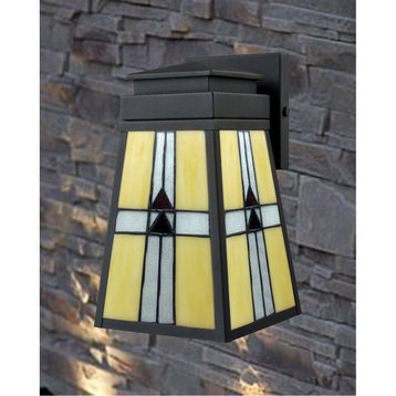 Evelyn 1 Light Wall Sconce, Mica Black