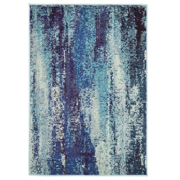 Unique Loom Blue Jardin Lilly 2' 2 x 3' 0 Area Rug