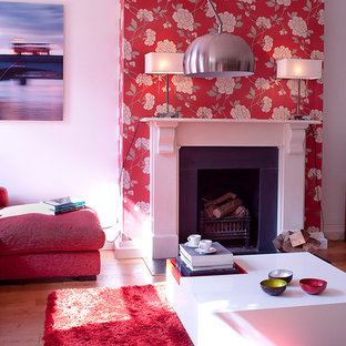 Bild på ett funkis vardagsrum